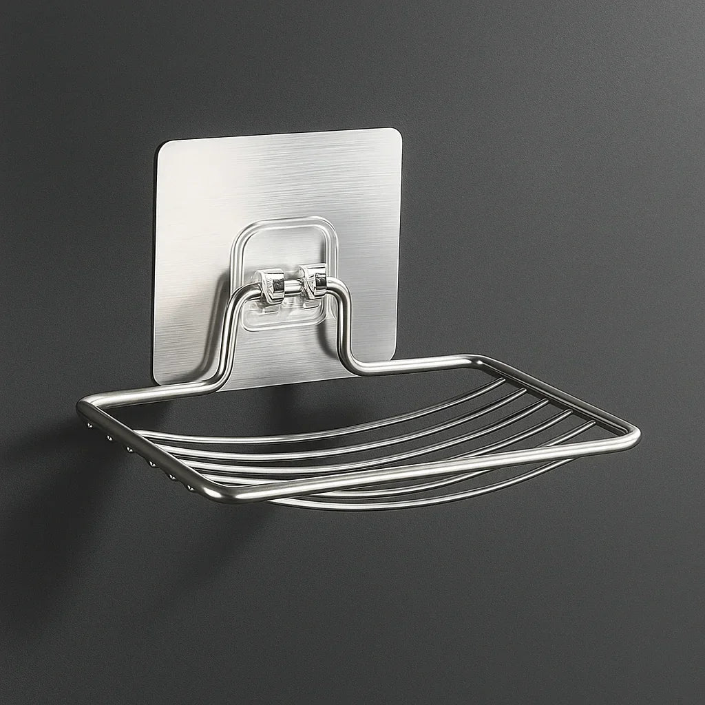Premium Seifenhalter silber
