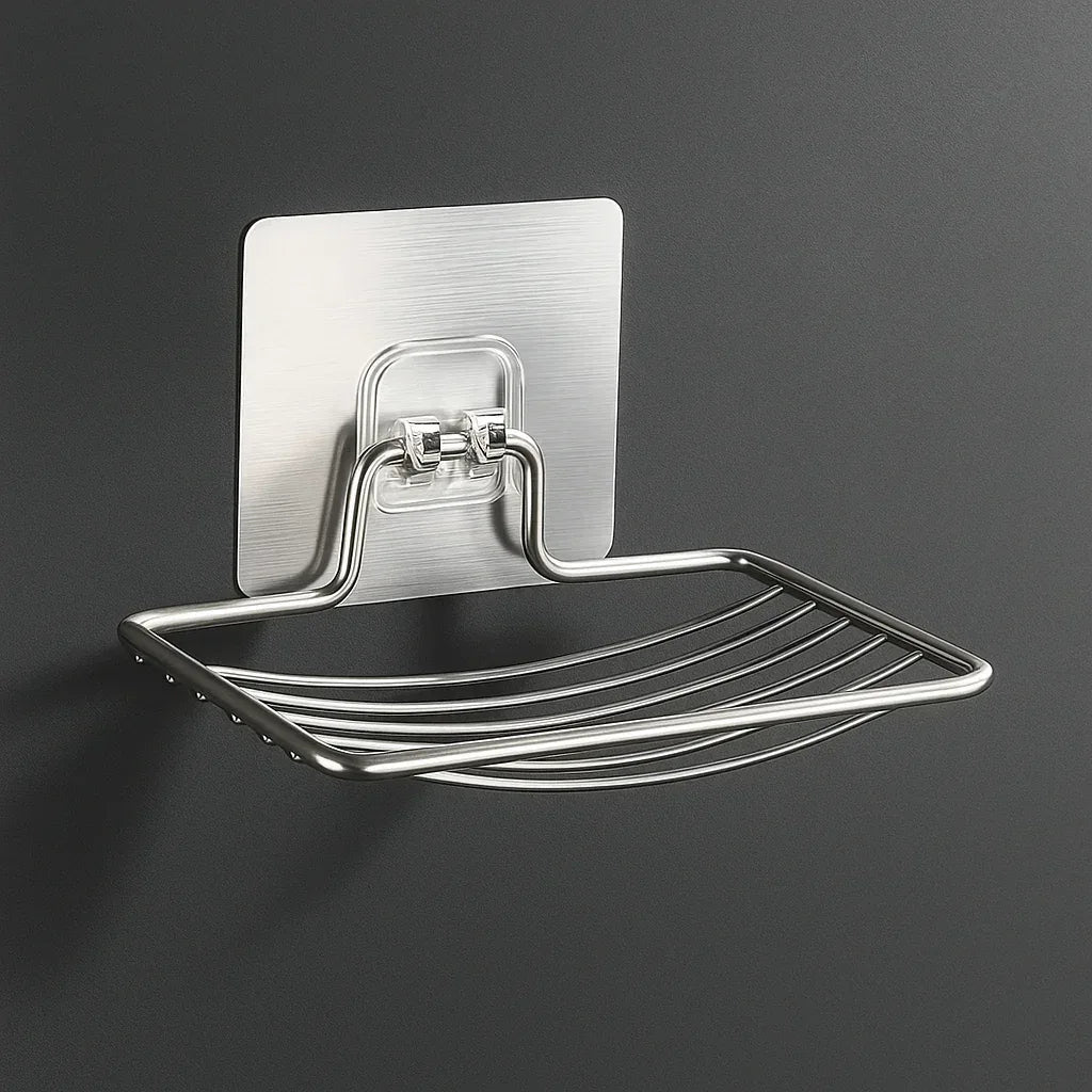 Premium Seifenhalter silber