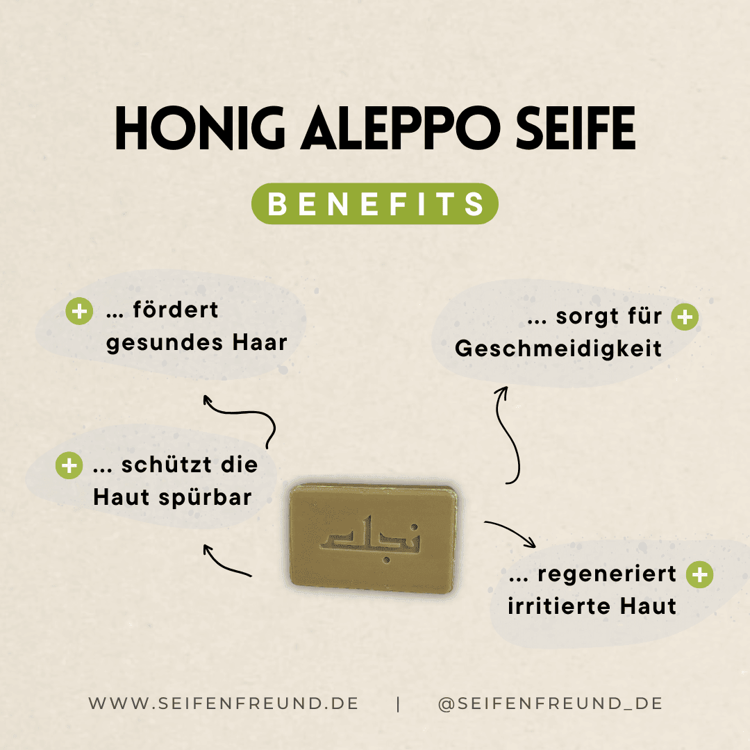 Premium Honig Aleppo Seife
