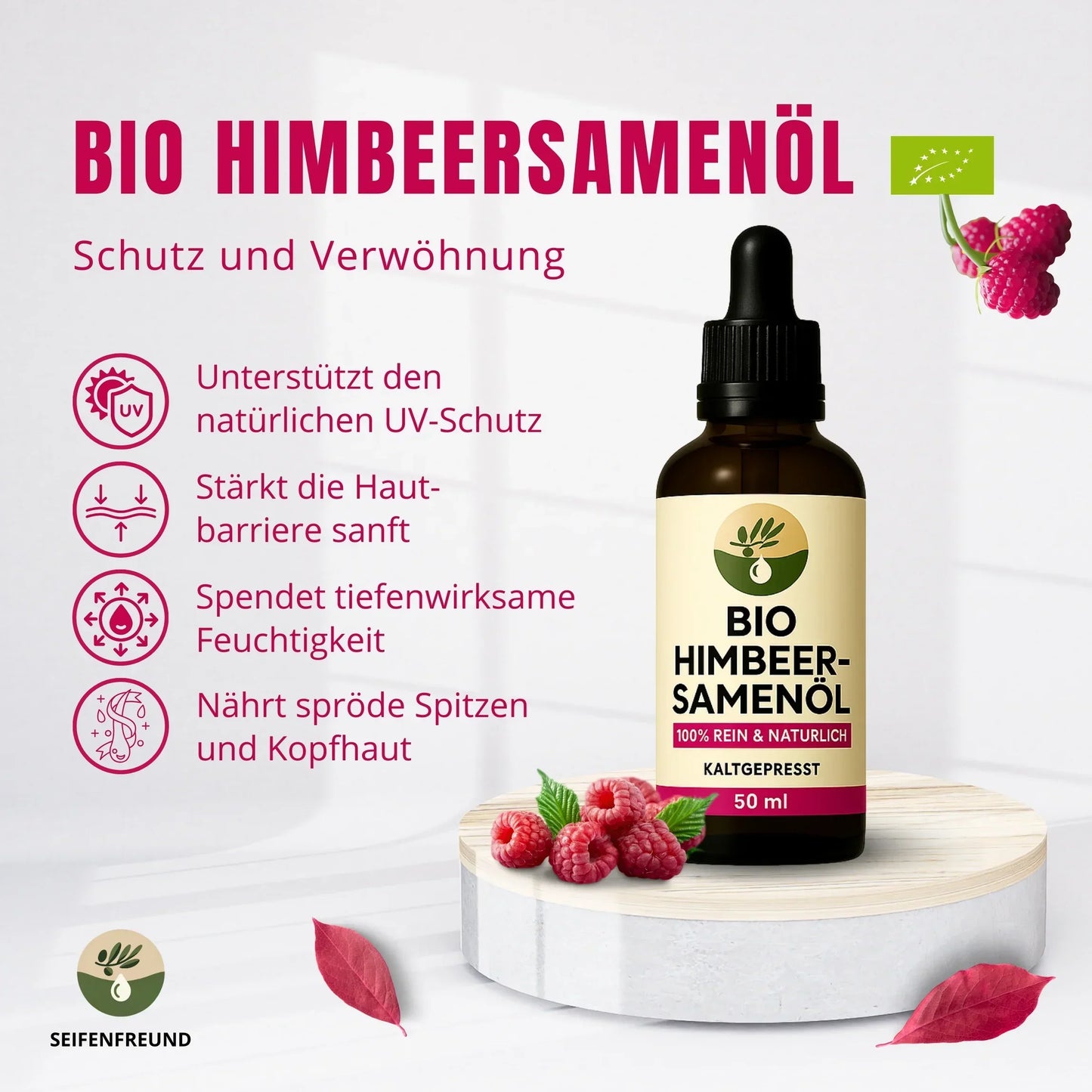 Premium BIO Himbeersamenöl