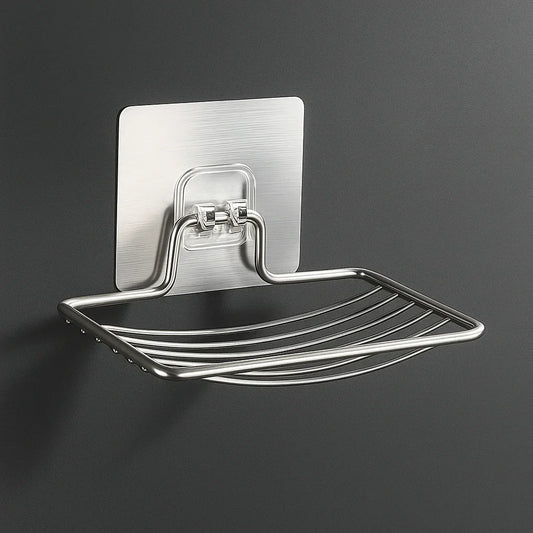 Premium Seifenhalter silber