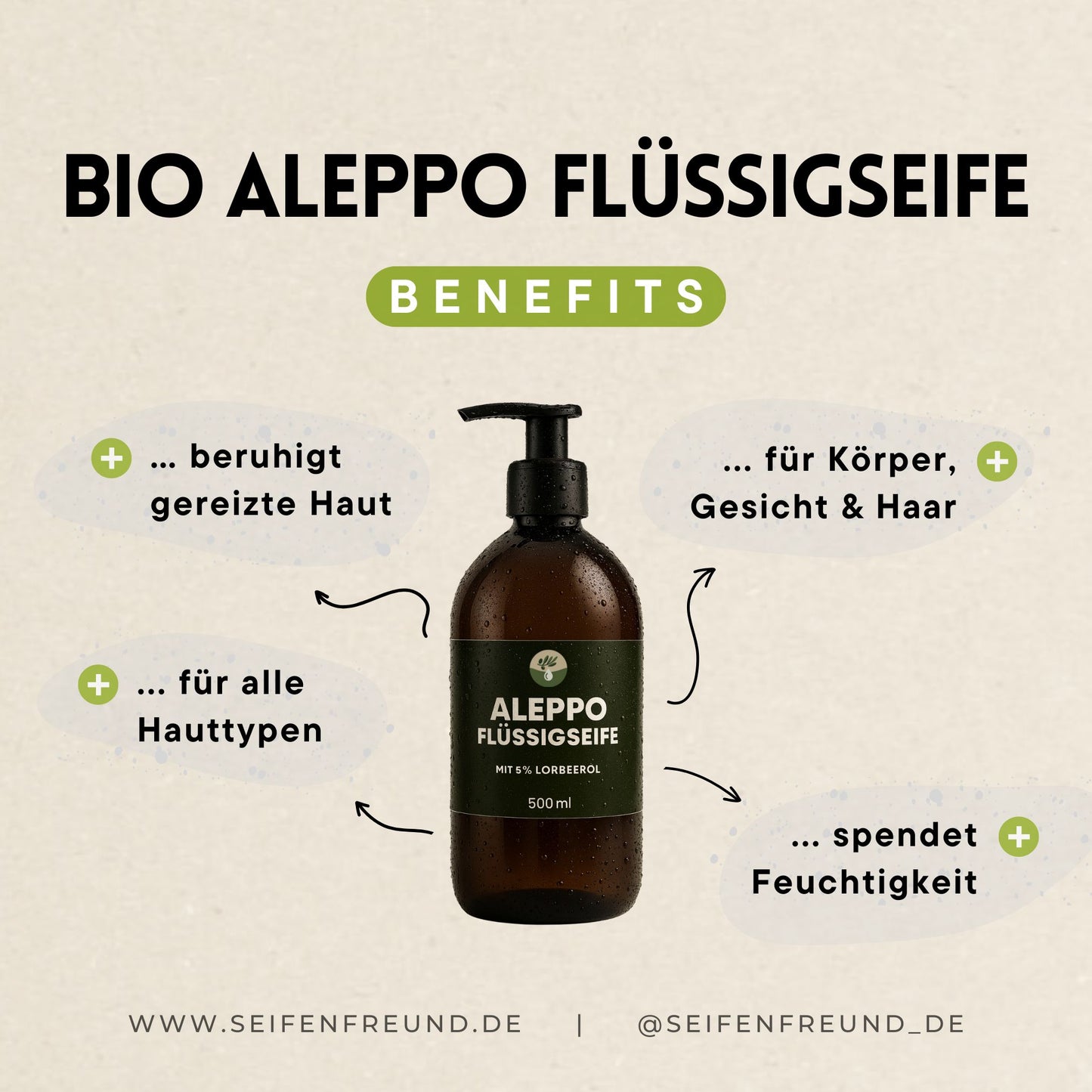 Premium BIO Aleppo Flüssigseife