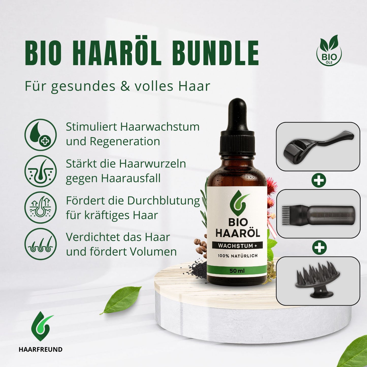 [Bundle] Premium BIO Haaröl Wachstum+