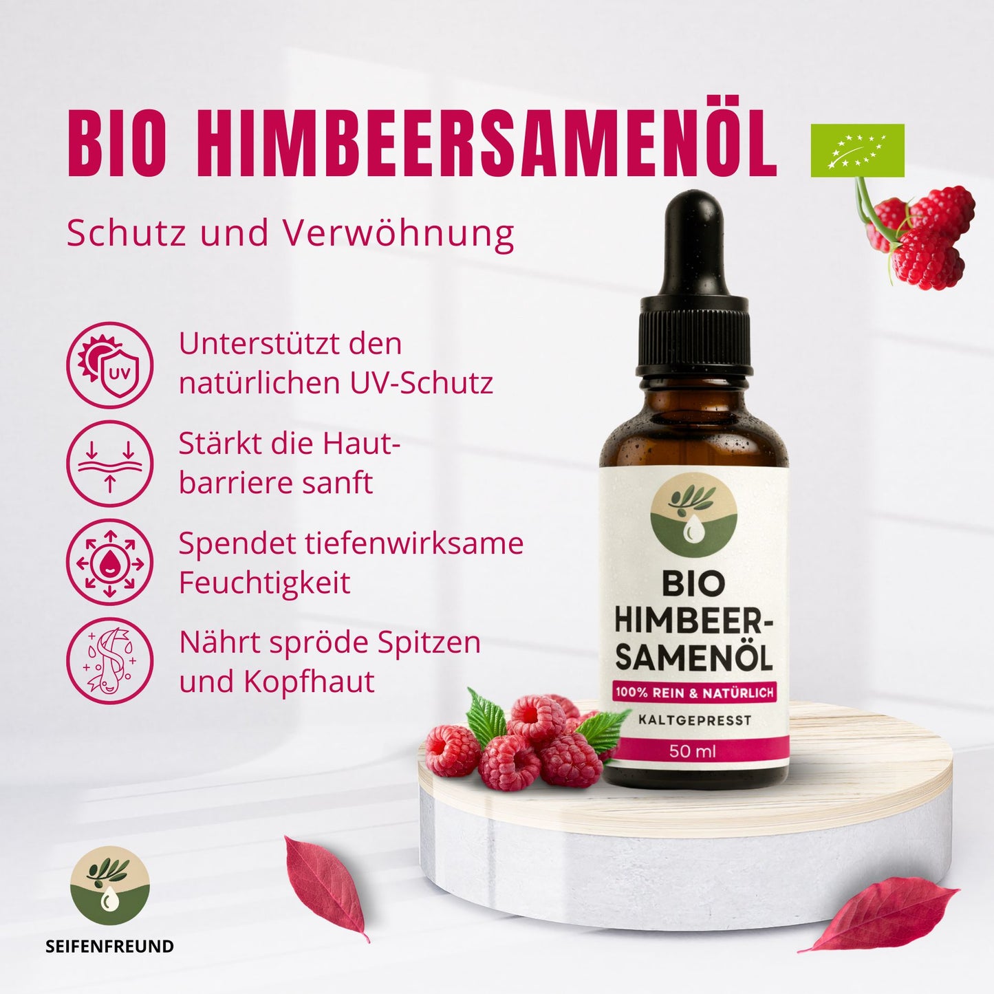 Premium BIO Himbeersamenöl