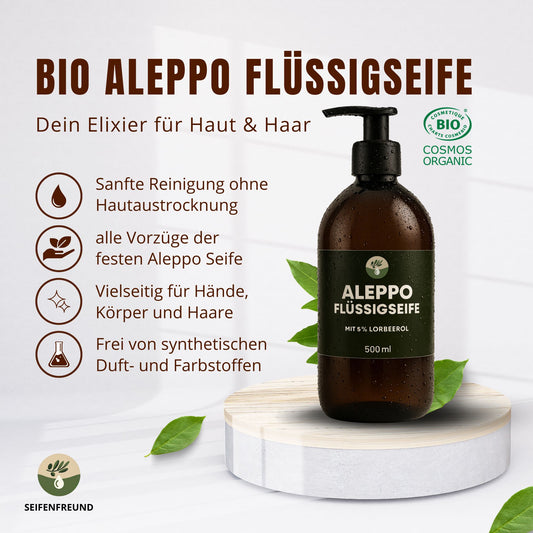 Premium BIO Aleppo Flüssigseife