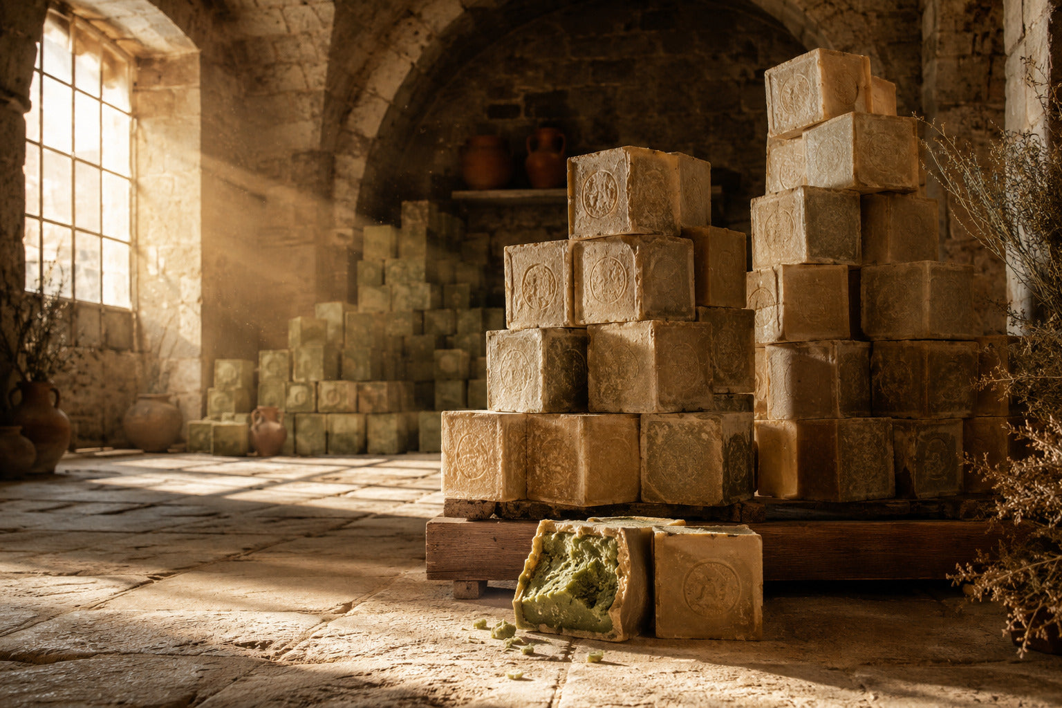 Die traditionelle Aleppo-Seife