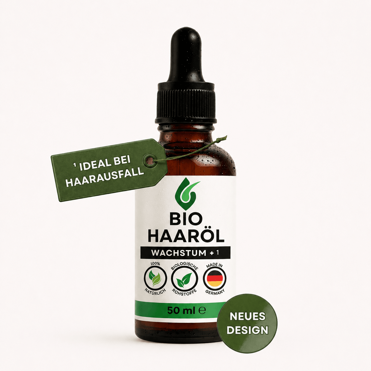 Premium BIO Haaröl Wachstum+ von Seifenfreund, einzelne 50-ml-Flasche